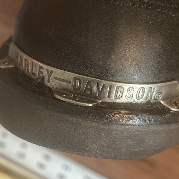 Harley Davidson Rare Fury Trunk Logo Black Leather Biker Boots Sz 10W Goth Punk - Picture 10 of 11